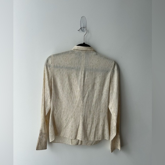 Vintage Ivory silk Chiffon Bow Blouse Linda Allard - Picture 11 of 15